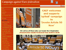 Tablet Screenshot of caef.org.uk